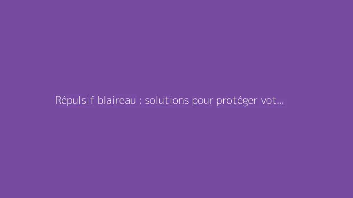 Répulsif blaireau : solutions pour protéger votre jardin
